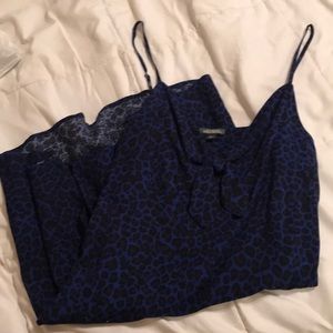 Wild Fable blue leopard cami dress